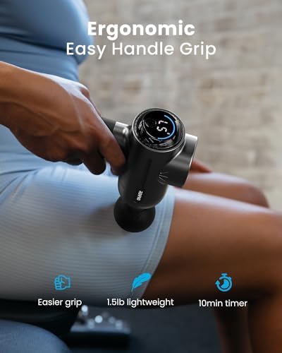 RENPHO Active+ Thermal Massage Gun with Heat, App Control, Muscle Massager - Image 7