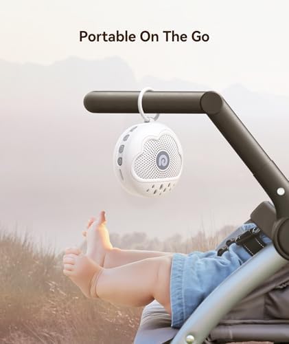 Dreamegg White Noise Machine - Portable Sound Machine Baby with Safe Silicone Cover, Features Powerful Battery, 21 Soothing Sound, Noise Canceling for Sleeping, Baby Registry Gift, Nursery, Travel - Image 5