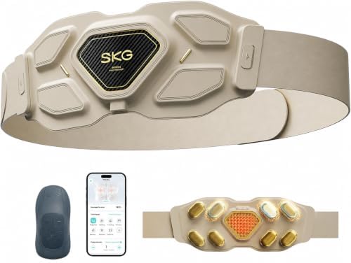 SKG W9 Ultra FSA 2.0 Lower Back Massager for Strain Relief Deep Tissue by SKG