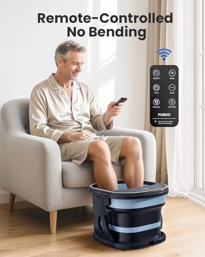 Puboo Collapsible Foot Spa Bath Massager with Heat, Precise Temp Control - Image 6