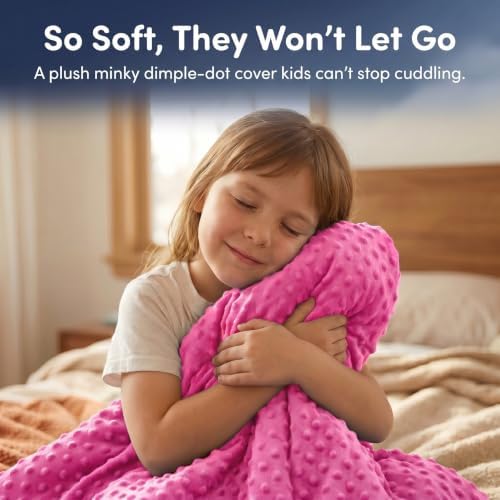 hazli Super-Soft Kids Weighted Blanket 5 Pounds - Weighted Blanket for Kids - Easy to Clean, Washable Minky Cover - 36x48 Inches 5lbs Child - Small Heavy Blanket for Girls and Boys - Image 5