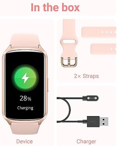 Amzhero Health Fitness Tracker with 24/7 Heart Rate, Blood Oxygen, Blood Pressure, Sleep Tracker, 5ATM Waterproof Activity Trackers with Step Tracker, Pedometer (S & L Bands Included) - Image 6