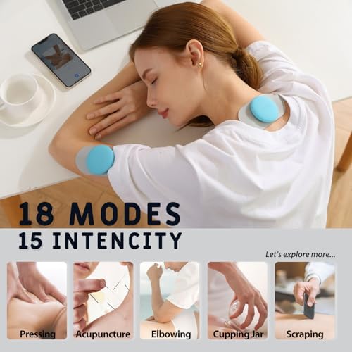 Wireless Tens Unit Muscle Stimulator, 18 Modes Electronic Stimulator Physical Therapy Tens Machine for Foot, Shoulder, Neck, Sciatica and Back Pain Relief, Controlled via App or Remote - Image 3
