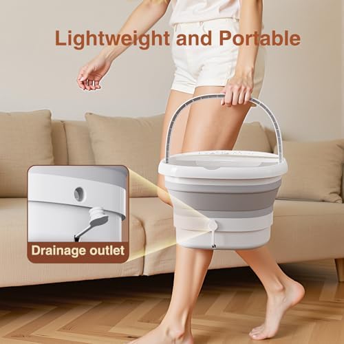 Pedicure Foot Spa with Bubble and Heat,Collapsible Foot Soaking Tub with Remote Control,Pedicure Tools for Feet,Foot Bath Soak Tub Gift for Women/Men,Mom/Dad - Image 6