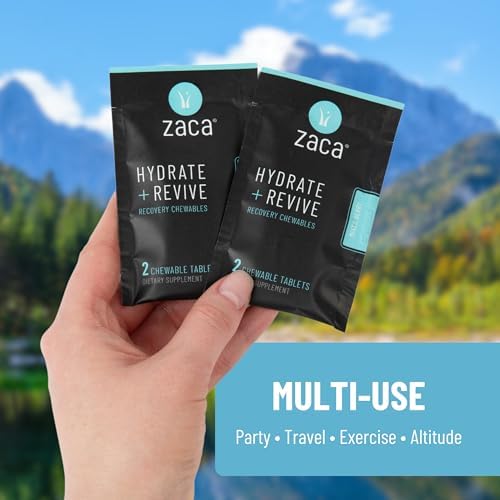 Zaca Recovery Chewable Supplement | Hydrate + Revive | 2 Packs = 4 Tablets - Image 3
