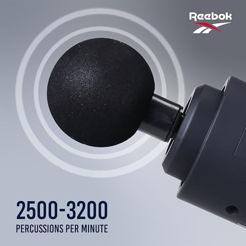Reebok - Deep Tissue Massage Gun with Multiple Heads and Speed Settings - Image 5