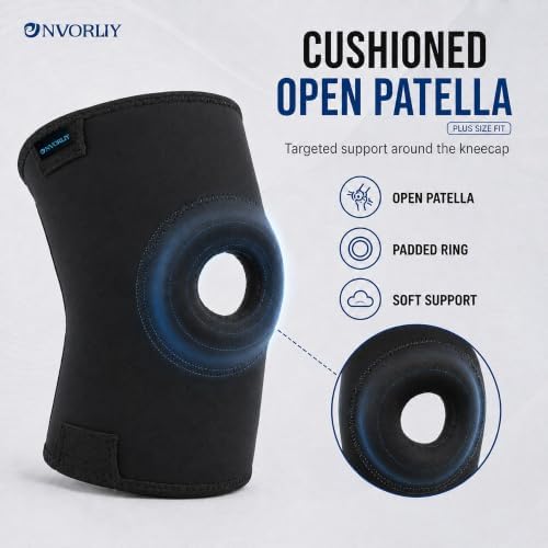 Nvorliy Plus Size Knee Sleeve for Large Legs, Fit Women and Men (6XL) - Image 5