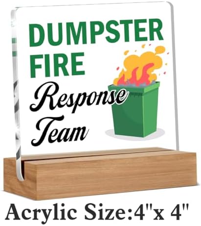 Dumpster Fire Desk Accessories, Funny Office Gifts for Women Men Coworkers - Image 2