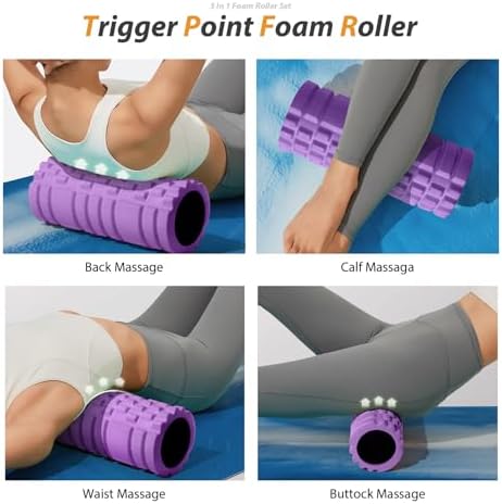 SUBCULTUREPICK 5 in 1 Foam Roller Set for Deep Tissue Muscle Massage - Image 3