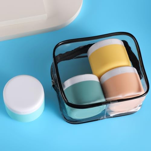kuangre Travel Containers for Toiletries, Silicone Cream Jars BPA-Free, Leak-proof 3oz Travel Size Containers, Portable Size Silicone Jars with Lid for Cosmetic Face Hand Body Cream (4 Pack) - Image 6