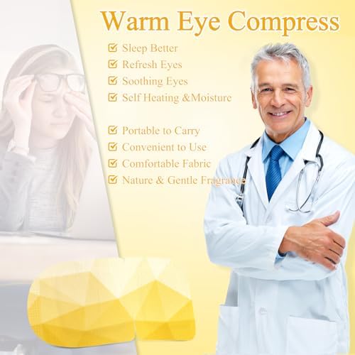 32Packs Steam Eye Mask Heated Eye Masks For Dry Eyes, Chamomile - Image 3
