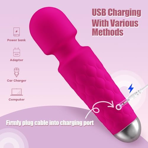 Portable Handheld Back Massager to Relief Muscle Fatigue & Relax, Rose Pink - Image 4