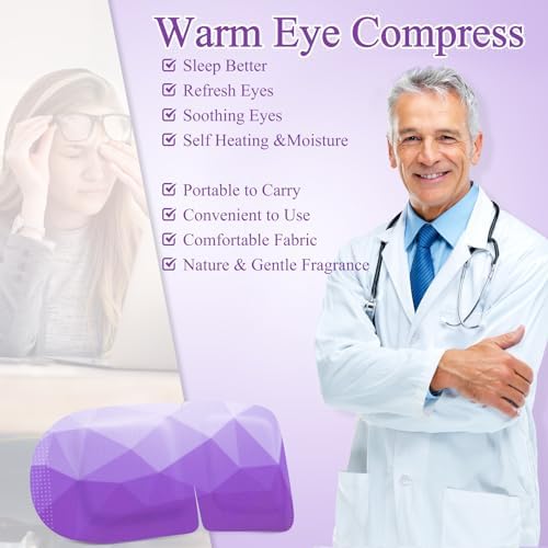 16Packs Steam Eye Mask Heated Eye Masks For Dry Eyes, Lavender - Image 5