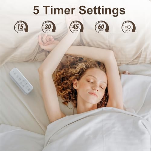 Raynic White Noise Machine, 42 Soothing Sounds Noise Machine, Rechargeable Battery Sound Machine with 8 Volumes, 5 Timers, Type-C Port, Headphone Jack for Baby, Adult, Home, Travel, Office - Image 5