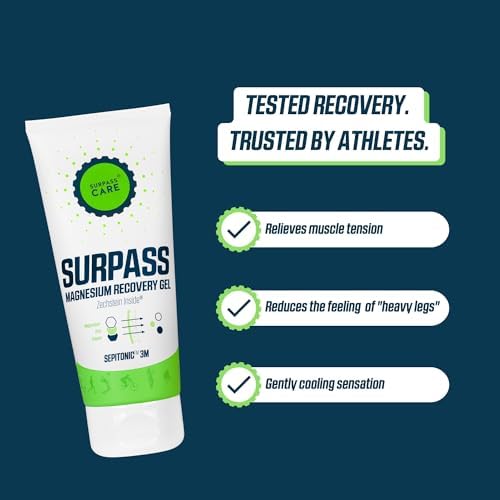 Surpass Magnesium Recovery Gel 6.76 oz | Zechstein Magnesium Boosted by Sepitonic 3M | Cooling Comfort, Muscle Recovery & Relaxation | Post-Activity Regeneration | Menthol Cooling Effect - Image 2
