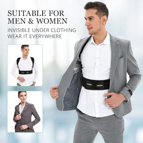 SHAPERKY Posture Corrector for Women and Men - Adjustable Upper Back Brace - Breathable Back Support straightener - Providing Pain Relief from Lumbar&Shoulder XL - Image 6