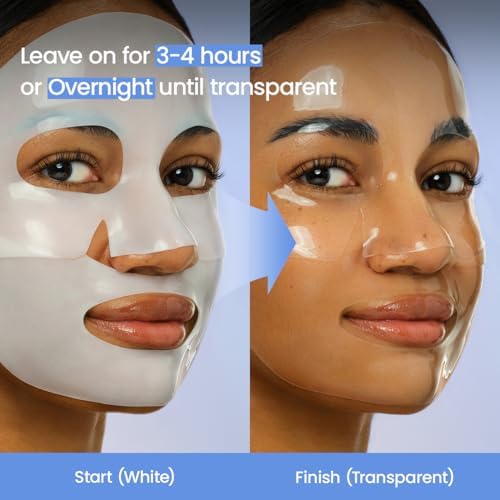 BIODANCE Hydro Cera-nol Real Deep Mask, Hydrating Overnight Hydrogel Face Mask, Moisturizing, Redness Reducing, Quick Soothing, After Sun Care, Sunburn Relief, Korean Skin Care |1.19oz(34g) x4ea - Image 5