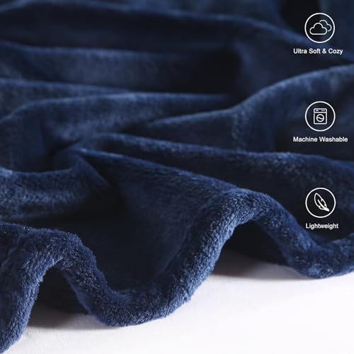 TASTHROW Navy Throw Blanket 50x60 Inches - Image 3
