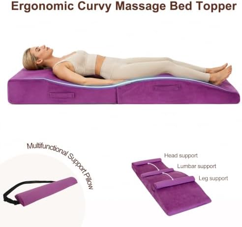 Lash Bed Topper,Ergonomic Massage Table Pad,Foldable,27.5"W *70"L - Image 4