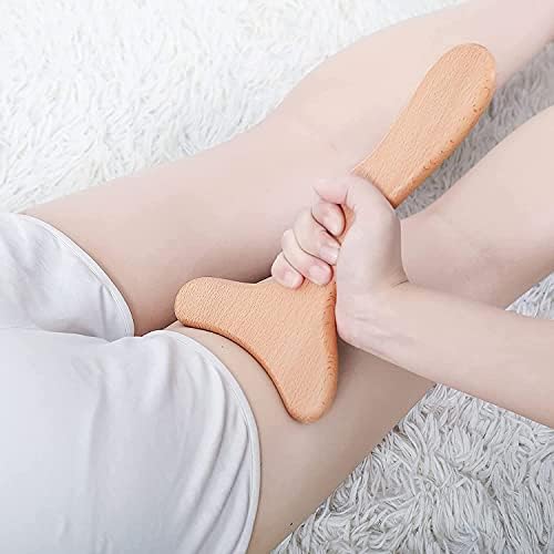 Komogir Wood Therapy Massage Tool Wooden Lymphatic Drainage Massager Body Sculpting Tools for Maderoterapy,Gua Sha,Muscle Release-11 * 6inches - Image 4