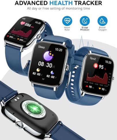 Smart Watch for Women Men- Answer/Make Call, 2025 IP68 Waterproof Fitness Step Sleep Tracker Watch with Monitor Activity Counter Smartwatch for Andriod iPhone iOS Samsung Compatible - Image 4