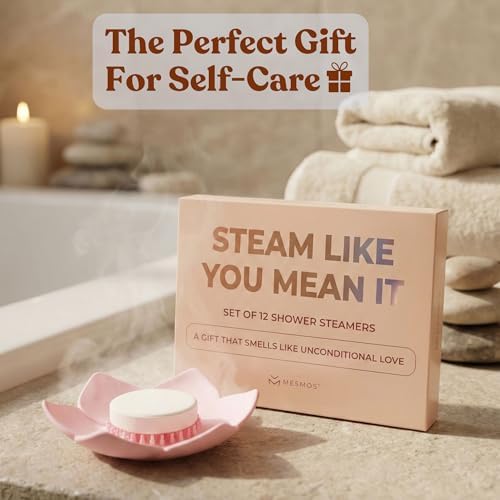 MESMOS Lotus Shower Steamer Trays, Silicone Soap Holder & Small Shower Steamer Dish, Self Draining Flower Tray for Spa Gifts, Self Care & Mom Relaxation - Image 4