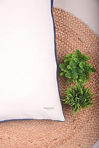 Trade Star Indigo Mudcloth Farmhouse Pillow Cover 100% Cotton Throw Cushion Case Beautiful Body Pillow Case Luxurious Bedding Decor Large Pillow Cover (Indigo Snow 14X36 INCHES) - Image 3