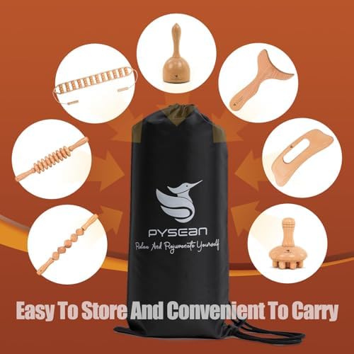 7-Piece Wooden Massage Tool Kit, Manual Body Massager Set for Home - Image 5
