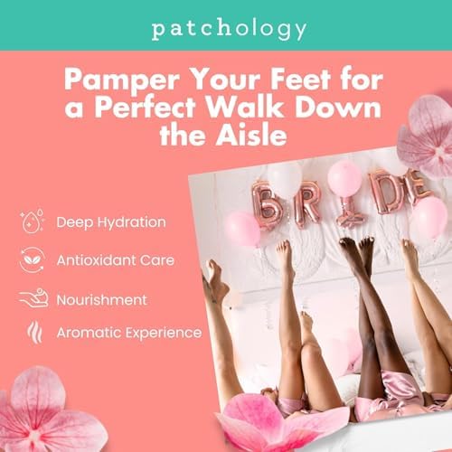 Patchology Rosé Toes Moisturizing Foot Mask – Shea Butter & Strawberry Scented Booties for Dry, Cracked Feet, Disposable Spa Socks with Resveratrol for Soothing Foot Care, Self-Care Essentials - Image 6