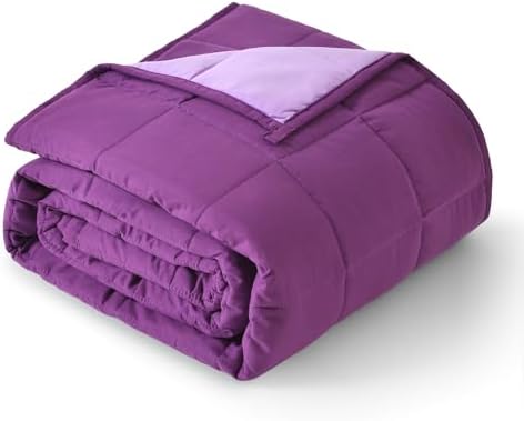 Topblan Cooling Weighted Blanket for Adults, 10 lbs 48 x 72 Twin Size Bed by Topblan