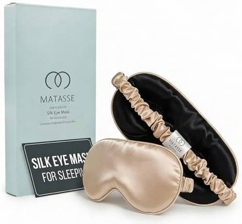 MATASSE 100% Mulberry Silk Sleep Mask, 22 Momme Grade 6A by MATASSESilkyourlife