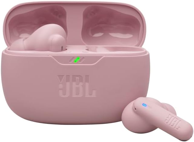 JBL Vibe Beam 2 - True Wireless Noise Cancelling Earbuds with JBL Pure Bass Sound & Smart Ambient Technology, 4mics for Crisp, Clear Calls, up to 40Hrs of Playback, IP54 Dust & Water Resistant (Pink) - Image 4