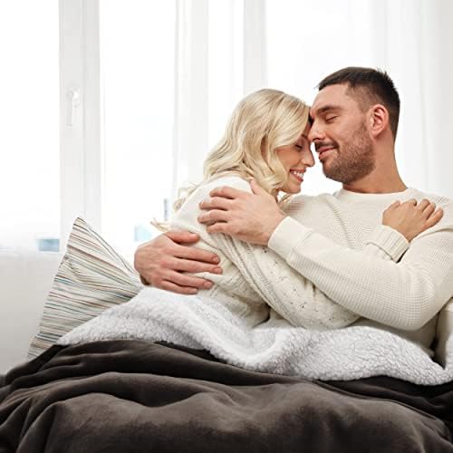 Bedsure GentleSoft Sherpa Fleece Throw Blanket for Couch, Non-Heated, Thick and Warm Throw for Women and Men, Soft Fuzzy Plush Blanket for Winter, Brown, 50x60 Inches - Image 6