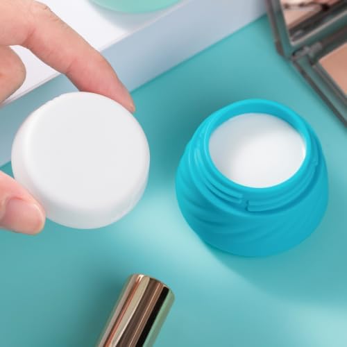 Gemice Silicone Cream Jars TSA Approved Travel Size Containers with Clear Bag, Leak-proof Travel Accessories with Lid for Cosmetic Face Body Hand Cream (4 Pack) - Image 3
