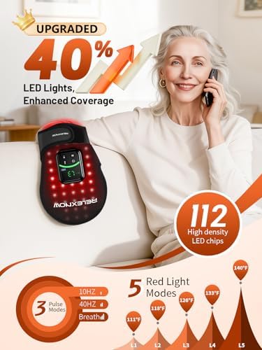 Red Light Therapy Glove for Hand, FSA&HSA, 5 Modes 5000mAh Controller - Image 3