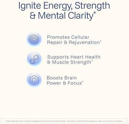 ProHealth Longevity ATP - 400 mg X 90 Servings, PeakATP Patented Pure ATP to Maintain Cellular Energy, Muscle Strength, and Cognitive Function, Supports Heart Health & Metabolic Efficiency (3 Pack) - Image 3