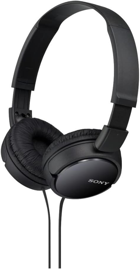 Sony ZX Series Wired On-Ear Headphones, Black MDR-ZX110 by Unknown