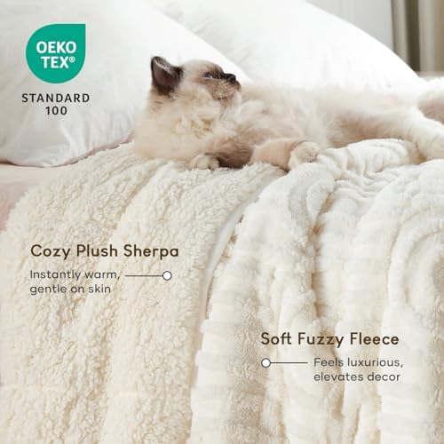 Cottonblue Weighted Blanket for Adults King Size 15lbs 80"x87" Soft Sherpa - Image 3