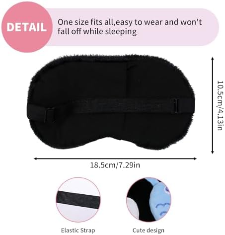 PERFECTSIGHT Sleep Eye Masks, Cute Penguin Sleep Eye Cover Lightweight Adjustable Eyeshade Mask Cover for Women Men Sleep Travel Nap, Fish Headphone - Image 6