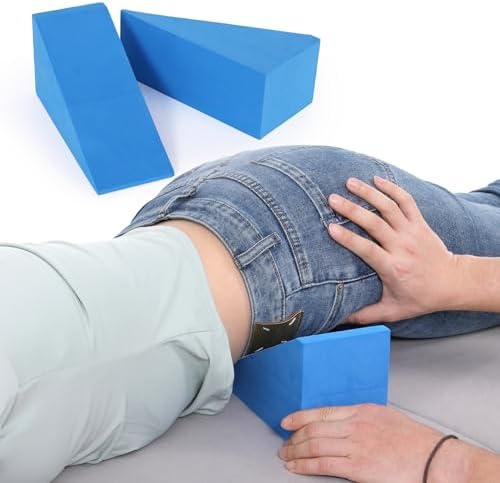 Pelvic Sacral SOT Blocks 2pcs, Chiropractic Wedge Blocks for Sacral & Pelvic Support, Dejarnette Style Chiropractor SOT Blocks Physical Therapy Wedges for HIPS by JFNoraiva