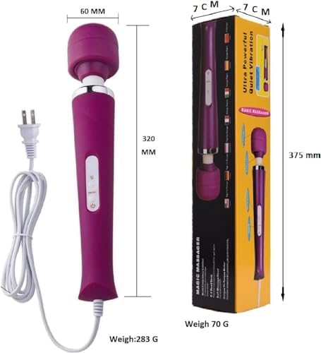 Power Massager Big Tool Electric Foot Neck Back Hand Leg Arm Shoulder Massage Aches Sports Recovery for Women (Purple) - Image 2