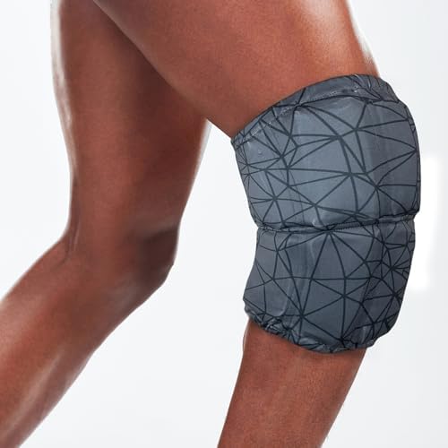 HurtSkurt® Premium Ice Therapy Sleeve – Blackout Medium – Stretch-Fit Wearable Cold Compression Wrap for Knee, Leg, Elbow & Ankle Recovery, Durable, Machine Washable, Stays Cold Longer by HurtSkurt