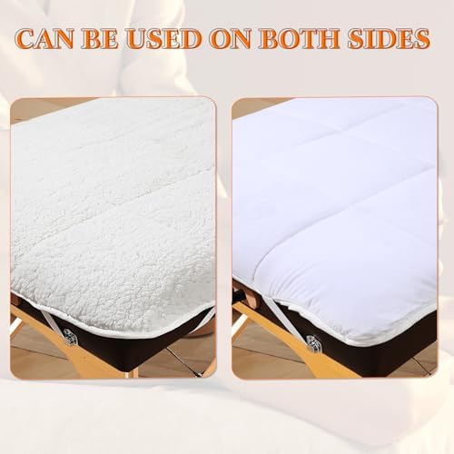 Oudain Fleece Massage Table Pad Set, 76 x 34 Inch Soft and Comfortable Massage Bed Pads, Thick Massage Table Pads Set Includes Pad and Face Rest Cover for SPA, Beauty Salon - Image 3