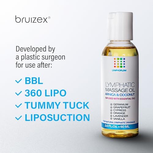 Lymphatic Drainage Massage Oil for Massage Therapy, Arnica & Coconut, 2 Oz - Image 4