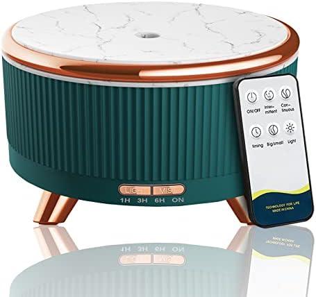Diffusers for Essential Oils Large Room, 500ml Aromatherapy Diffuser Cool Mist Humidifier with Remote Control,7 Colors Lights & 5 Mist Mode Waterless Auto Off for Women Office Home by Jpord