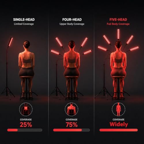 Red Light for Face and Body, Infrared Light Therapy Lamp with Stand Led 660nm Red Light-Therapy& 850nm Infrared Light Device - Image 2