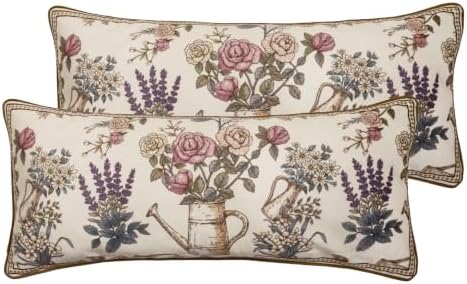 patdrea Designer Velvet Throw Pillow Cover,Set of 2,12"x28"-Hoenycan by patdrea