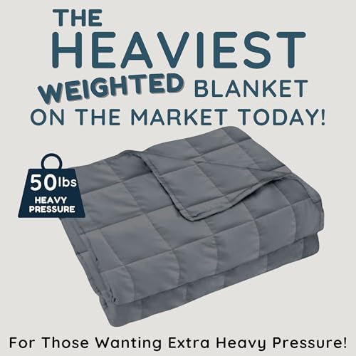 HomeSmart King Size Weighted Blanket 50 lbs - The Heaviest Weighted Blanket - Image 2
