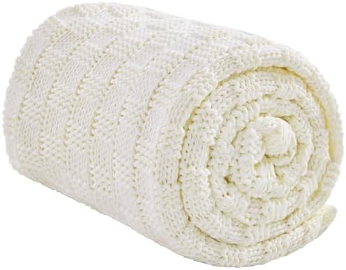 Knitted Weighted Blanket for Adult, No Beads Heavy Blanket 60"x80" 20lbs by Unknown