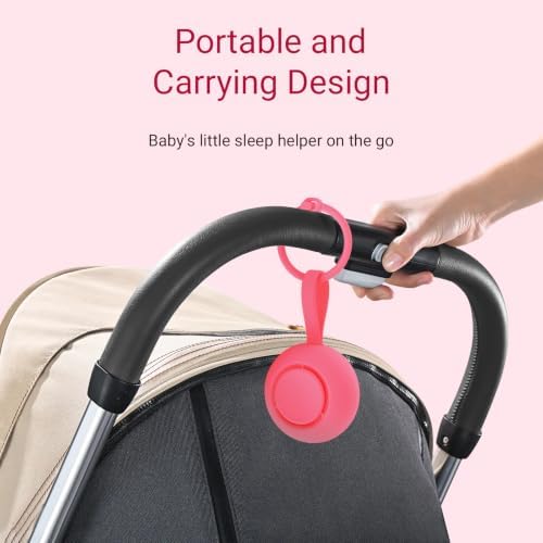 Portable Baby Sound Machine & Essentials for Babies & Kids-Rose - Image 5